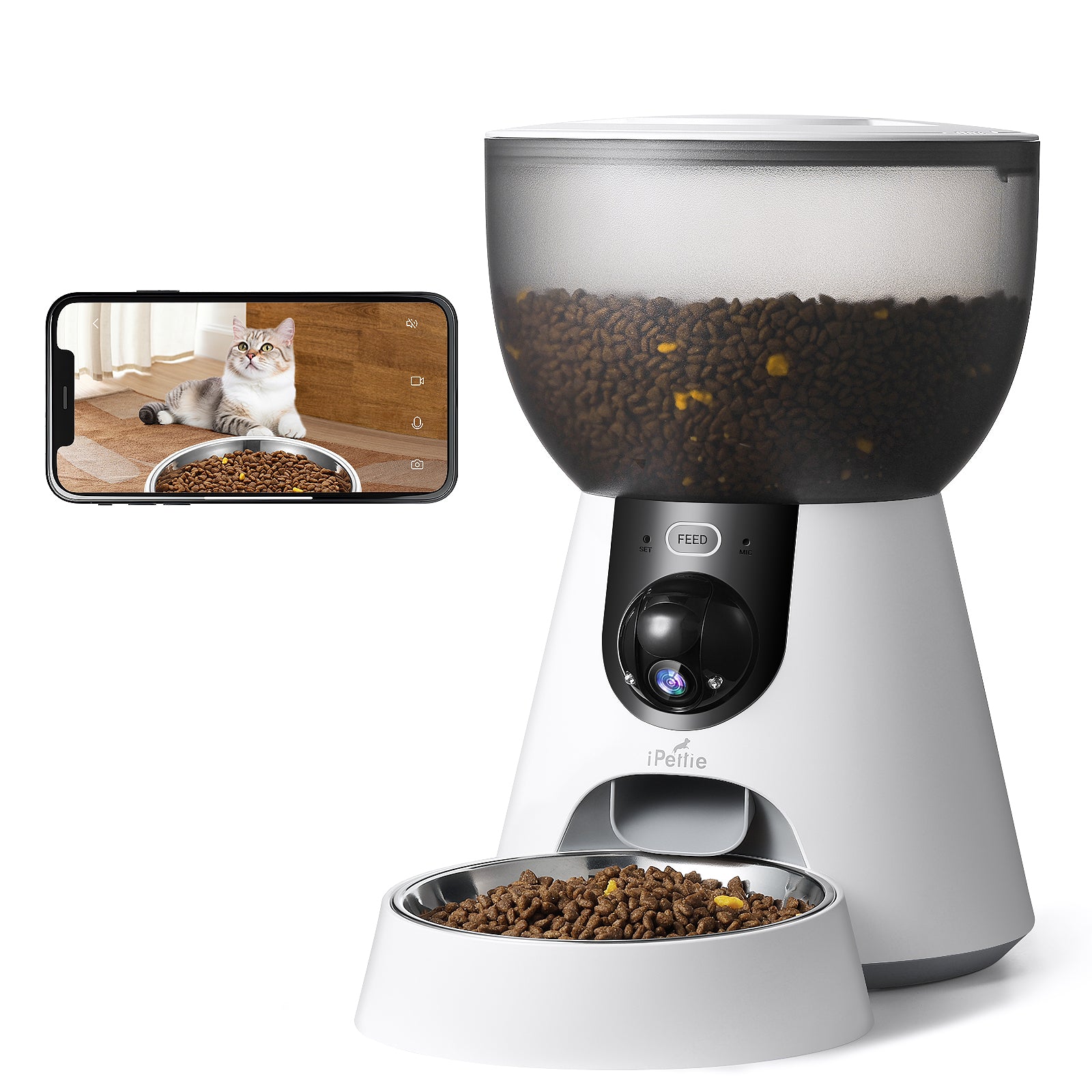 iPettie Automatic Cat Feeder with Camera