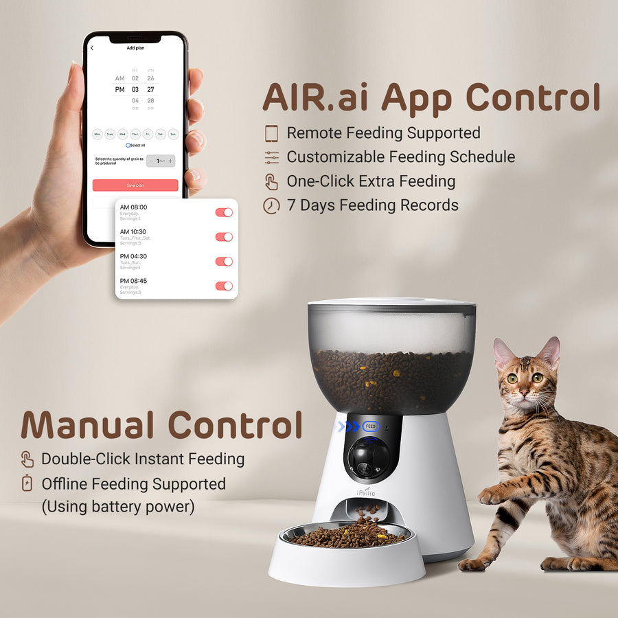 F4-C Automatic Cat Feeder with Camera