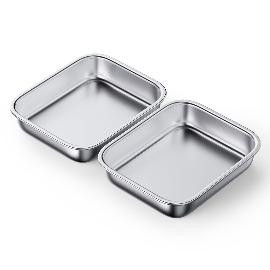 Stainless Steel Food Tray for Bento Two Meal Automatic Pet Feeder