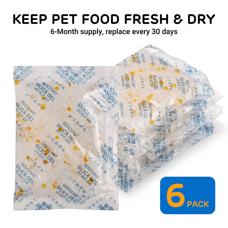 [6 pack] Replacement Desiccant Bags for iPettie Automatic Pet Feeders